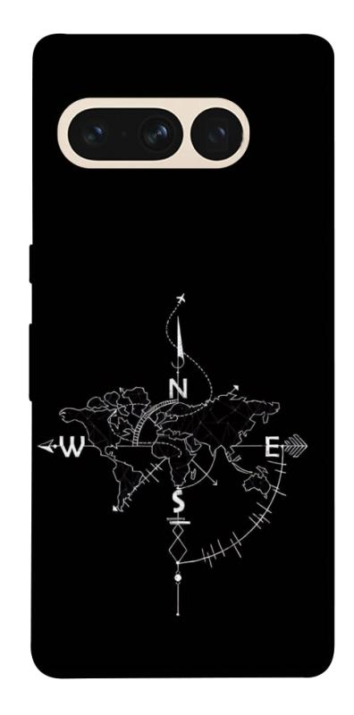 Чохол itsPrint Compass для Google Pixel 7 Pro, black, купити оптом з доставкою