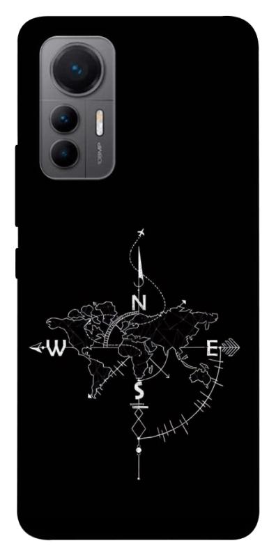 Чохол itsPrint Compass для Xiaomi 12 Lite, black, купити оптом з доставкою