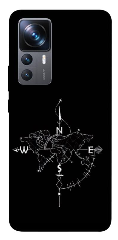 Чохол itsPrint Compass для Xiaomi 12T / 12T Pro, black, купити оптом з доставкою