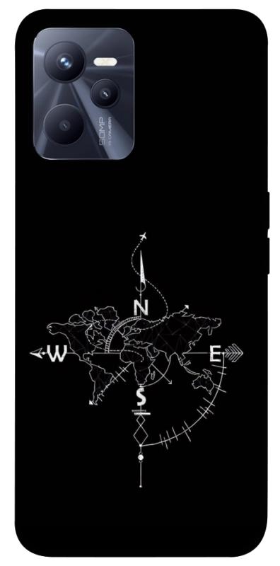 Чохол itsPrint Compass для Realme C35, black, купити оптом з доставкою