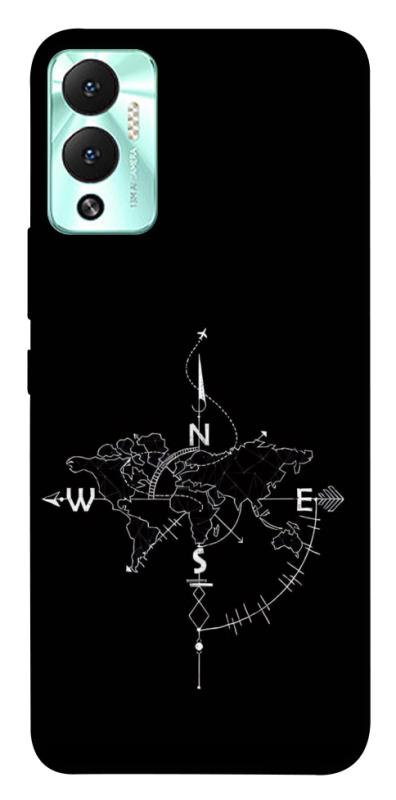 Чехол itsPrint Compass для Infinix Hot 12 Play, black, купить оптом с доставкой
