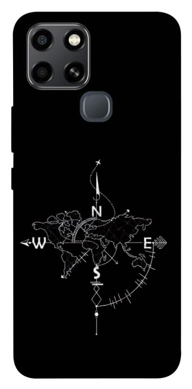 Чохол itsPrint Compass для Infinix Smart 6, black, купити оптом з доставкою