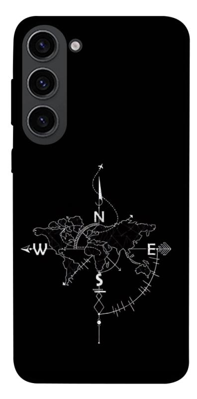 Чехол itsPrint Compass для Samsung Galaxy S23, black, купить оптом с доставкой