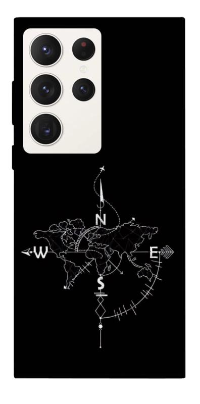 Чохол itsPrint Compass для Samsung Galaxy S23 Ultra, black, купити оптом з доставкою