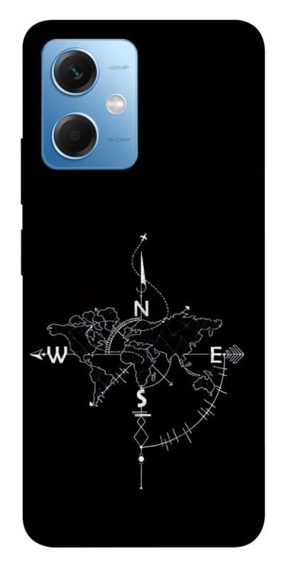 Чохол itsPrint Compass для Xiaomi Redmi Note 12 5G, black, купити оптом з доставкою