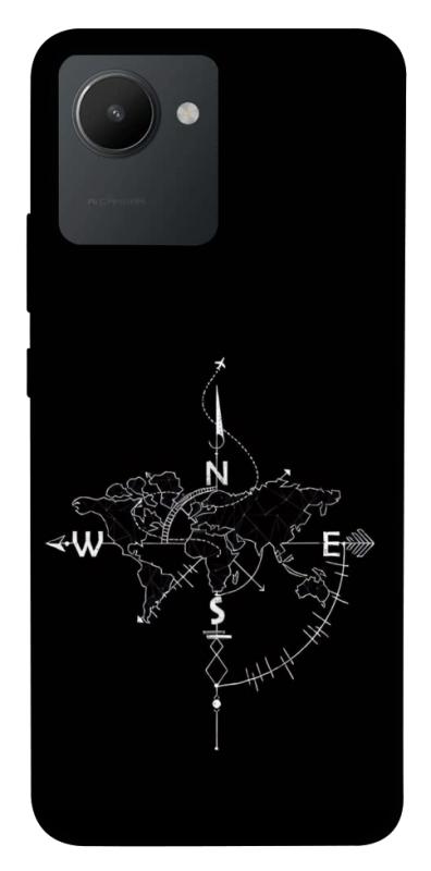 Чохол itsPrint Compass для Realme C30, black, купити оптом з доставкою