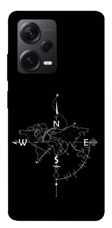 Чохол itsPrint Compass для Xiaomi Redmi Note 12 Pro+ 5G, black, купити оптом з доставкою