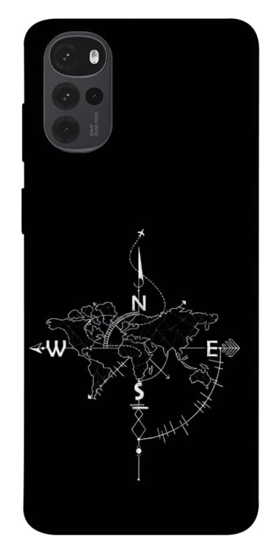 Чохол itsPrint Compass для Motorola Moto G22, black, купити оптом з доставкою