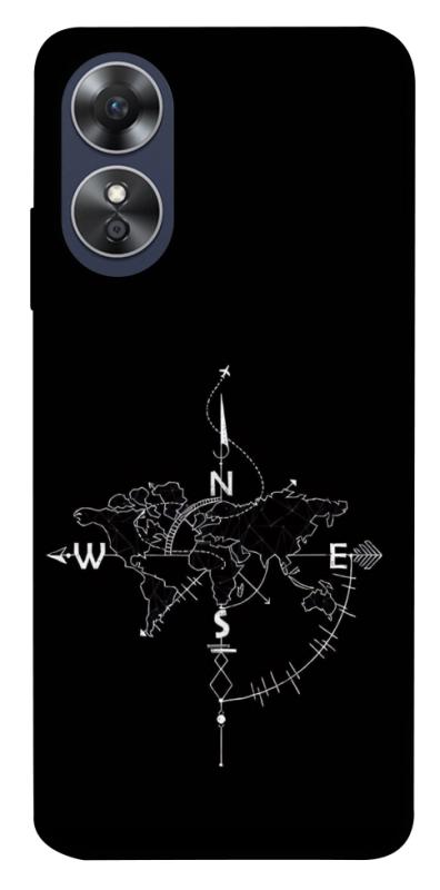 Чохол itsPrint Compass для Oppo A17, black, купити оптом з доставкою