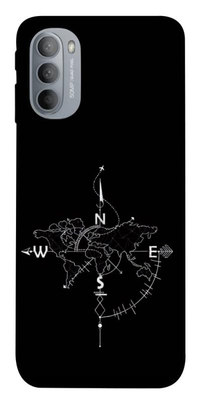 Чохол itsPrint Compass для Motorola Moto G31, black, купити оптом з доставкою