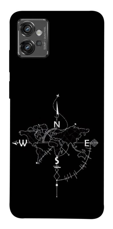 Чохол itsPrint Compass для Motorola Moto G32, black, купити оптом з доставкою