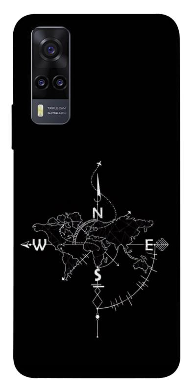 Чохол itsPrint Compass для Vivo Y31, black, купити оптом з доставкою