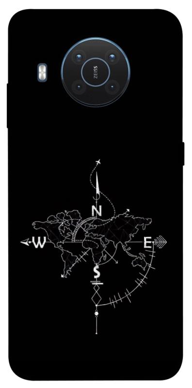 Чехол itsPrint Compass для Nokia X10 / X20, black, купить оптом с доставкой