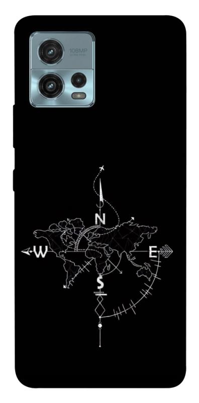 Чохол itsPrint Compass для Motorola Moto G72, black, купити оптом з доставкою