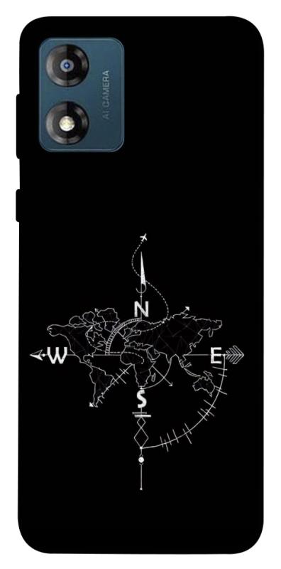 Чохол itsPrint Compass для Motorola Moto E13, black, купити оптом з доставкою