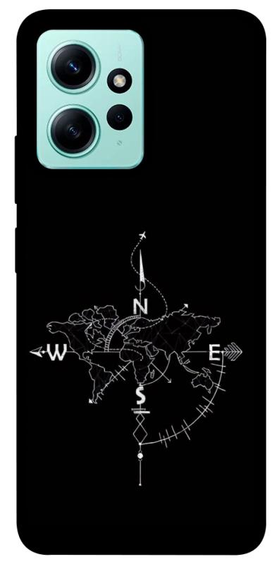 Чохол itsPrint Compass для Xiaomi Redmi Note 12 4G, black, купити оптом з доставкою