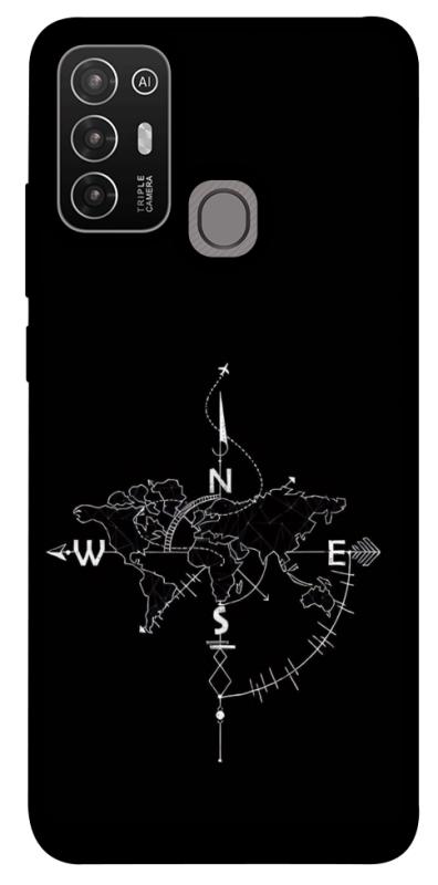 Чохол itsPrint Compass для ZTE Blade A52, black, купити оптом з доставкою