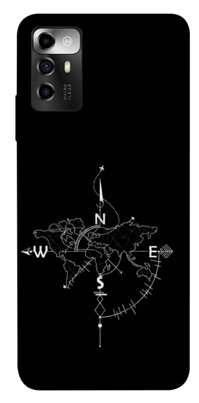 Чехол itsPrint Compass для ZTE Blade A72, black, купить оптом с доставкой