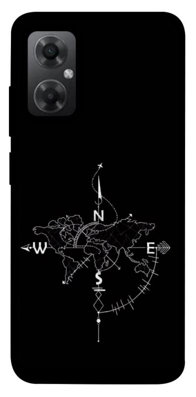 Чехол itsPrint Compass для Xiaomi Redmi Note 11R, black, купить оптом с доставкой