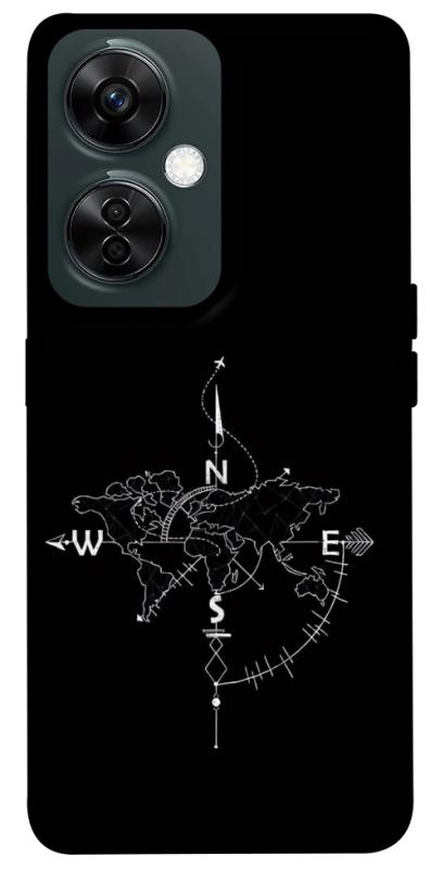 Чохол itsPrint Compass для OnePlus Nord CE 3 Lite, black, купити оптом з доставкою