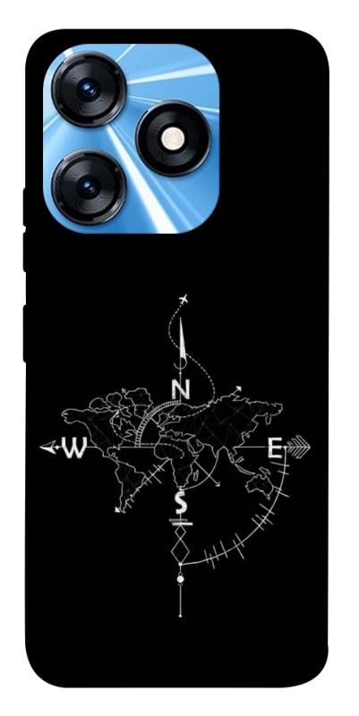 Чохол itsPrint Compass для TECNO Spark 10 Pro, black, купити оптом з доставкою