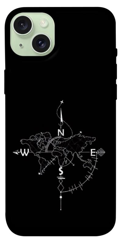 Чохол itsPrint Compass для Apple iPhone 15 Plus (6.7"), black, купити оптом з доставкою