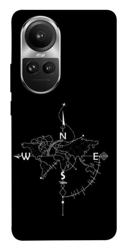 Чохол itsPrint Compass для Oppo Reno 10, black, купити оптом з доставкою