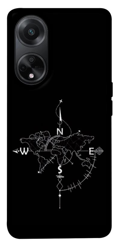 Чохол itsPrint Compass для Oppo A58 4G, black, купити оптом з доставкою