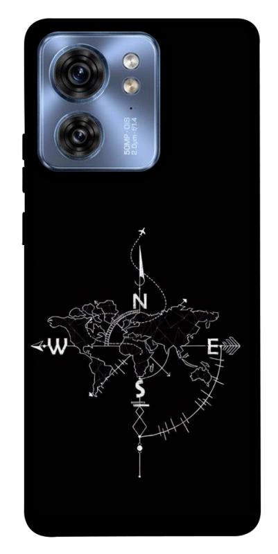 Чохол itsPrint Compass для Motorola Edge 40, black, купити оптом з доставкою