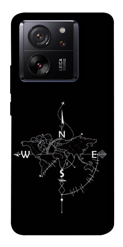 Чохол itsPrint Compass для Xiaomi 13T, black, купити оптом з доставкою