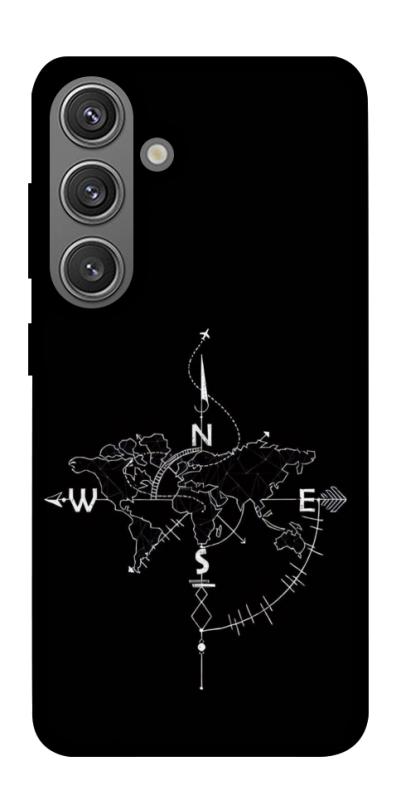 Чохол itsPrint Compass для Samsung Galaxy S24+, black, купити оптом з доставкою