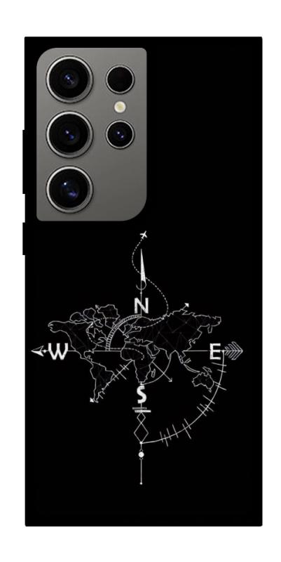 Чохол itsPrint Compass для Samsung Galaxy S24 Ultra, black, купити оптом з доставкою