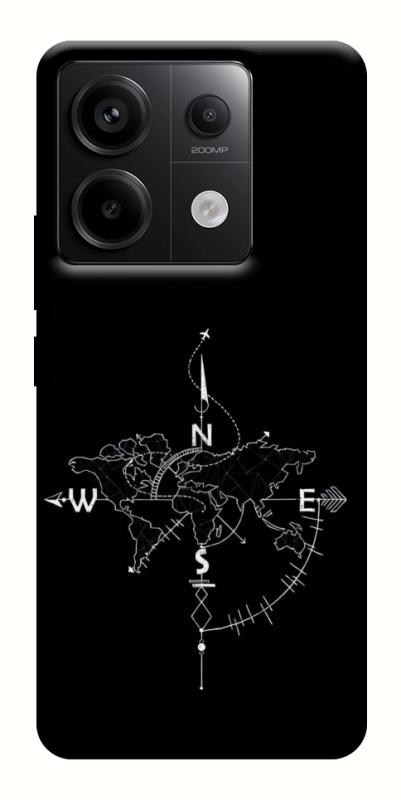 Чохол itsPrint Compass для Xiaomi Redmi Note 13 Pro 4G, black, купити оптом з доставкою