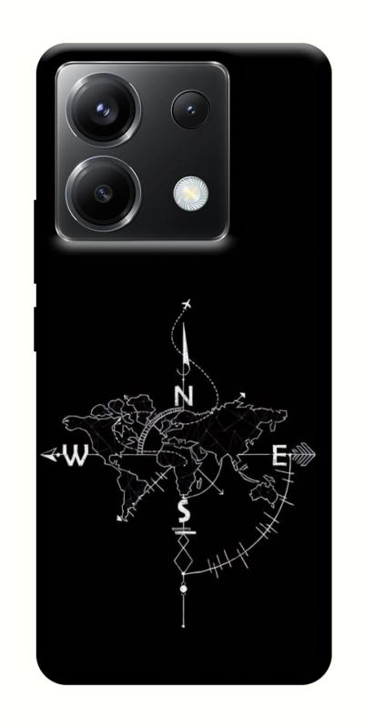 Чохол itsPrint Compass для Xiaomi Poco X6, black, купити оптом з доставкою