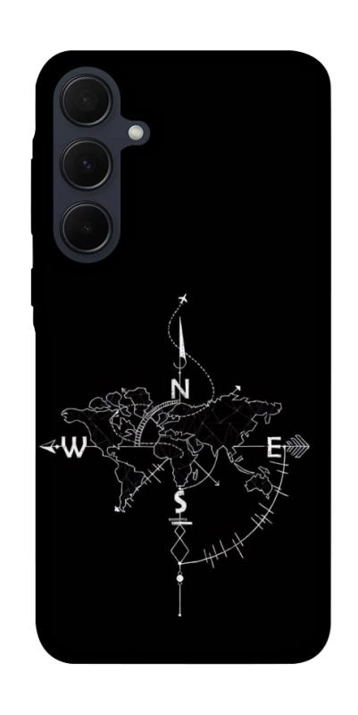 Чехол itsPrint Compass для Samsung Galaxy A55, black, купить оптом с доставкой