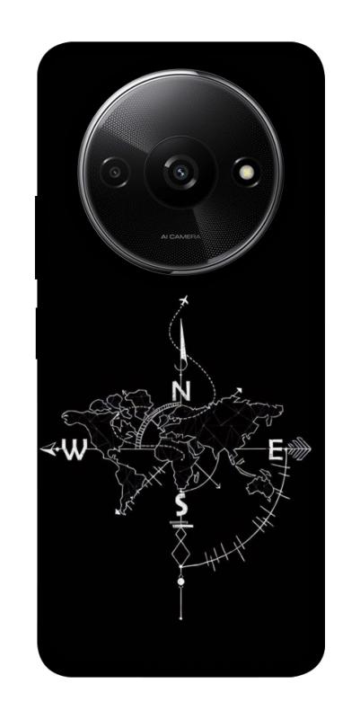 Чохол itsPrint Compass для Xiaomi Redmi A3, black, купити оптом з доставкою