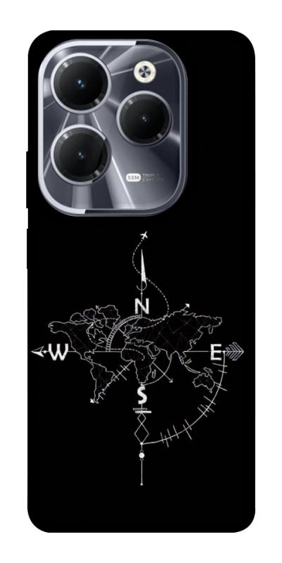 Чохол itsPrint Compass для Infinix Hot 40, black, купити оптом з доставкою