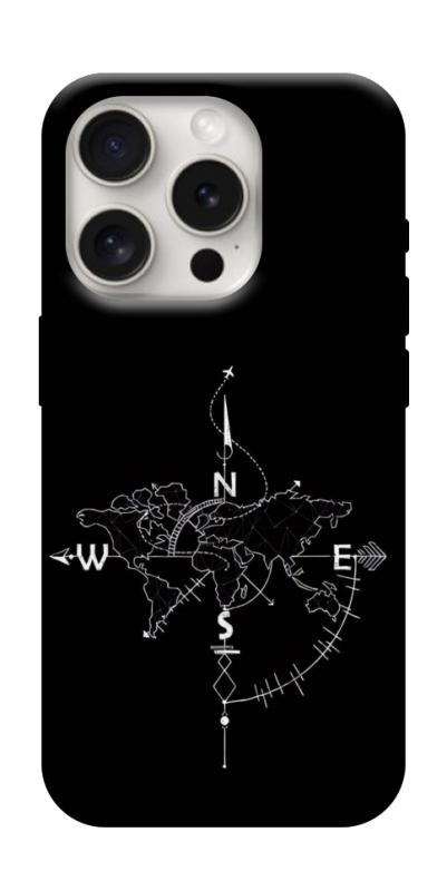 Чохол itsPrint Compass для Apple iPhone 16 Pro Max (6.9"), black, купити оптом з доставкою