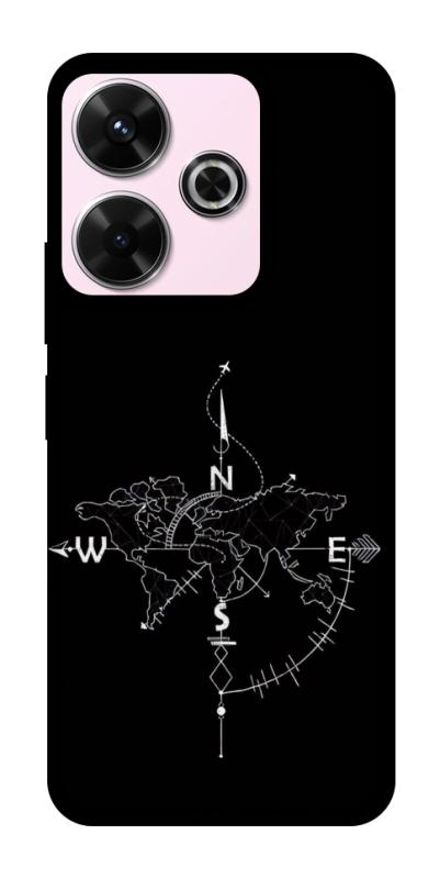 Чохол itsPrint Compass для Xiaomi Redmi 13 4G / Poco M6 4G, black, купити оптом з доставкою