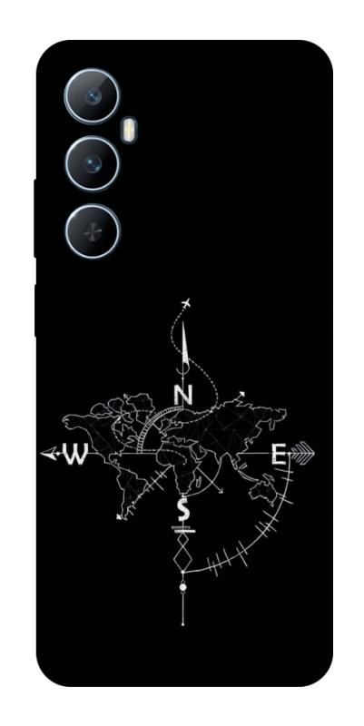 Чехол itsPrint Compass для Realme C65 4G, black, купить оптом с доставкой