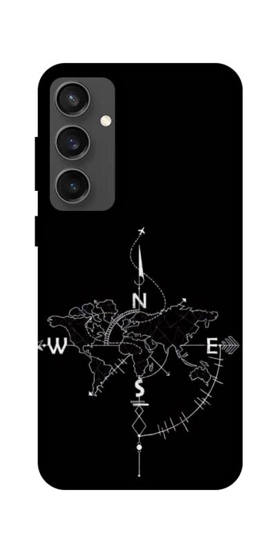 Чохол itsPrint Compass для Samsung Galaxy S24 FE, black, купити оптом з доставкою