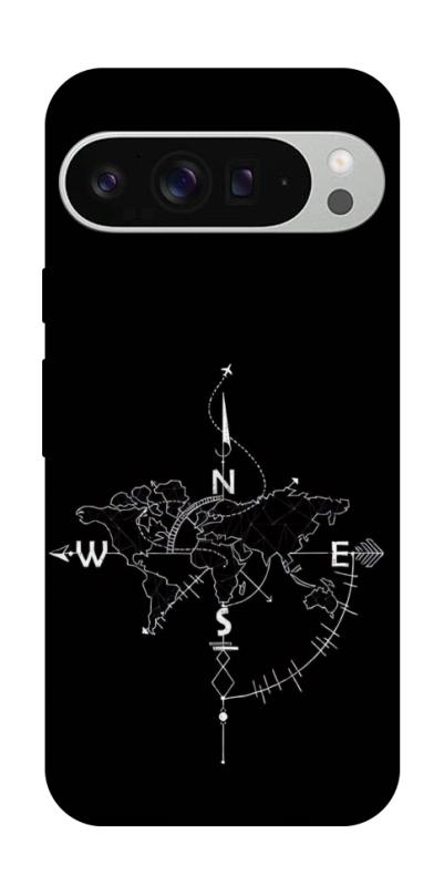 Чохол itsPrint Compass для Google Pixel 9 Pro XL, black, купити оптом з доставкою