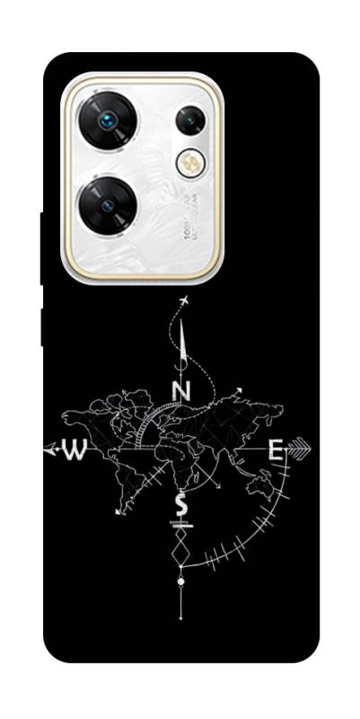 Чохол itsPrint Compass для Infinix Zero 30 4G, black, купити оптом з доставкою