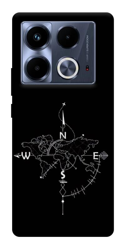 Чохол itsPrint Compass для Infinix Note 40 4G, black, купити оптом з доставкою