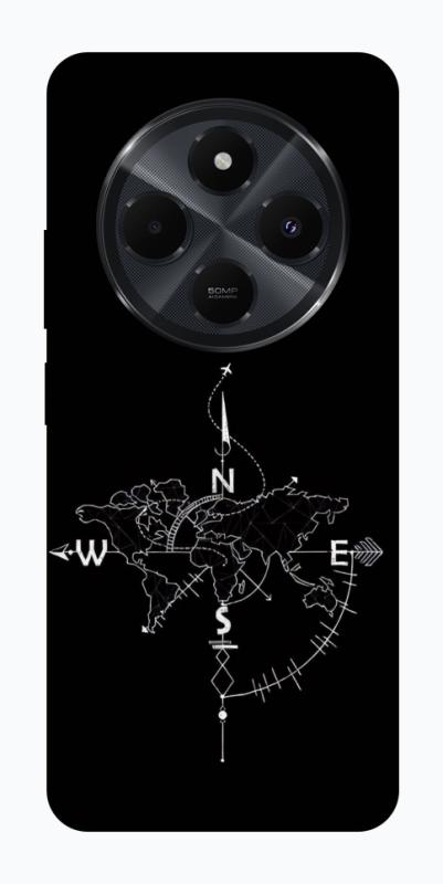 Чохол itsPrint Compass для Xiaomi Redmi 14C / Poco C75, black, купити оптом з доставкою