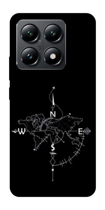 Чехол itsPrint Compass для Xiaomi 14T, black, купить оптом с доставкой