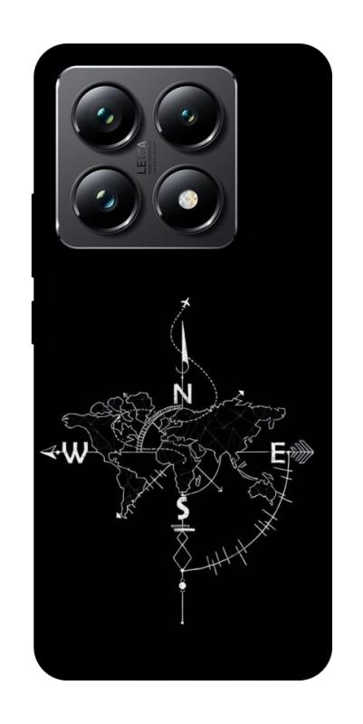 Чехол itsPrint Compass для Xiaomi 14T Pro, black, купить оптом с доставкой