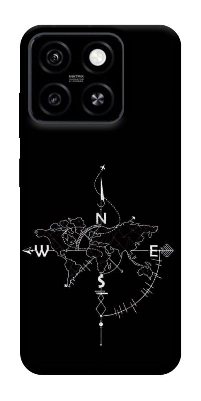 Чохол itsPrint Compass для ZTE Blade A55 4G, black, купити оптом з доставкою