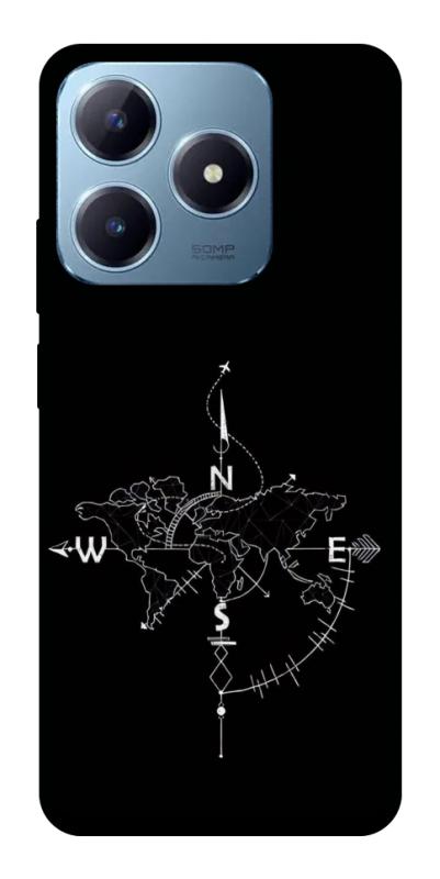 Чохол itsPrint Compass для Realme C63 4G, black, купити оптом з доставкою