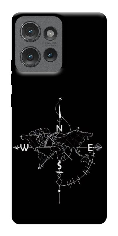Чохол itsPrint Compass для Motorola Edge 50, black, купити оптом з доставкою